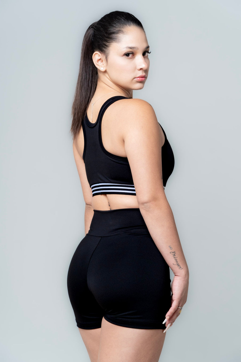 Conjunto short + top Negro