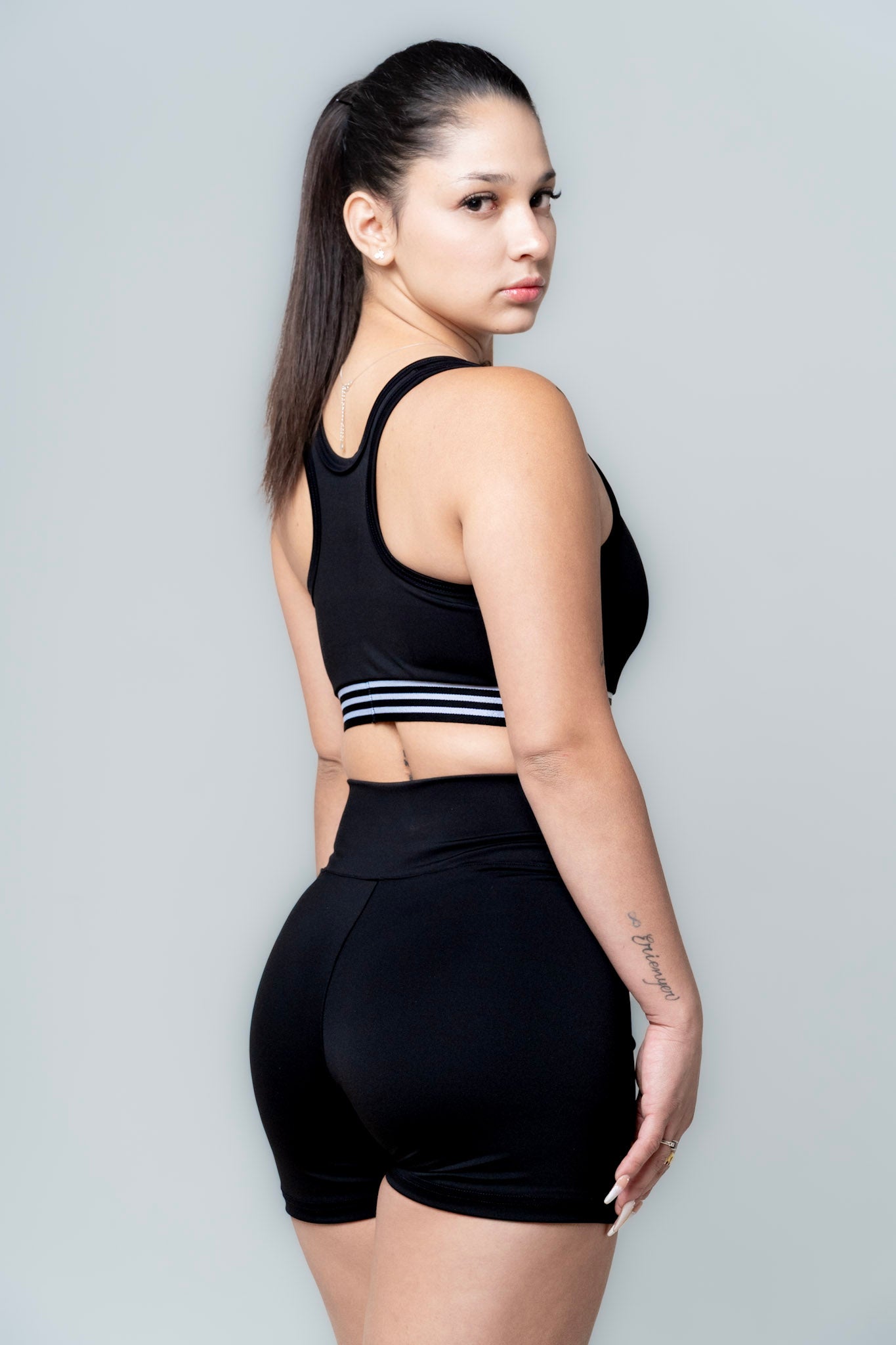Conjunto short + top Negro