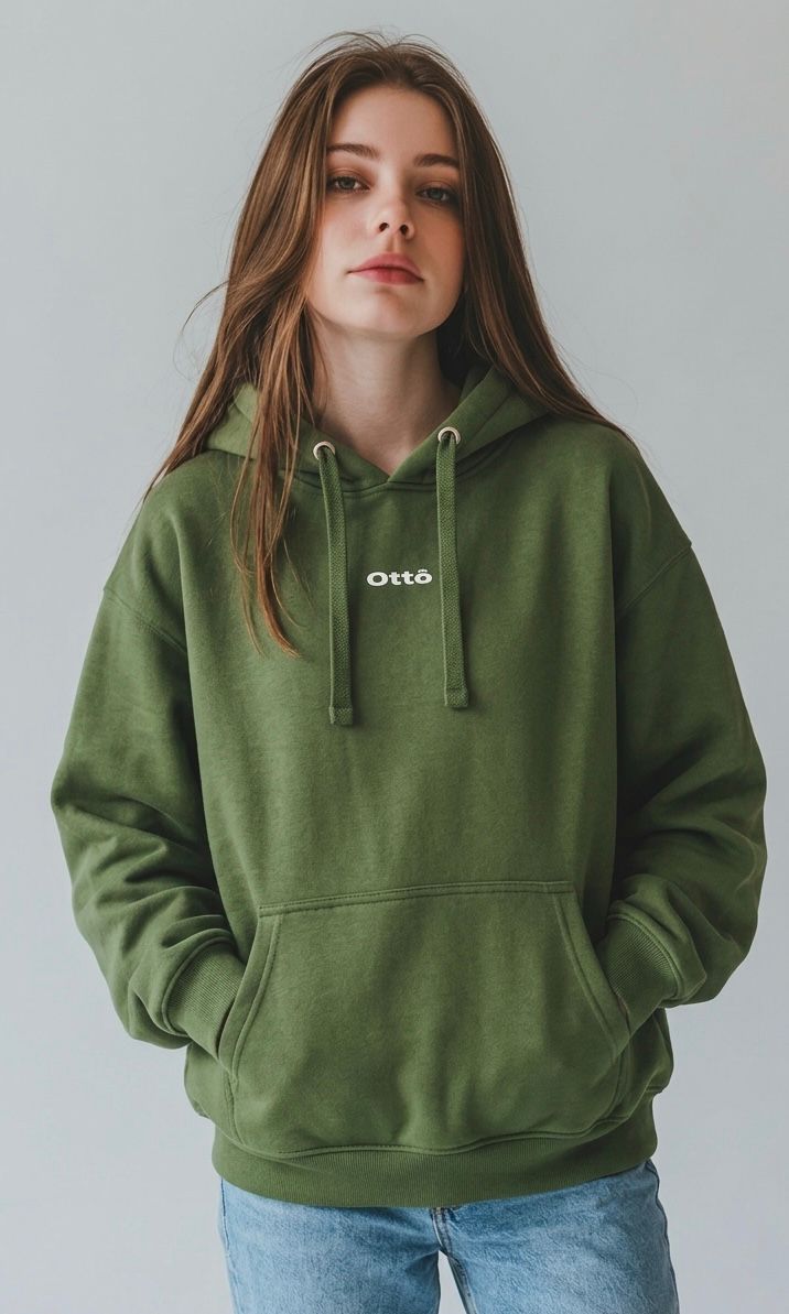 Poleron Verde militar Unisex