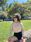 Poleron crop manga raglan